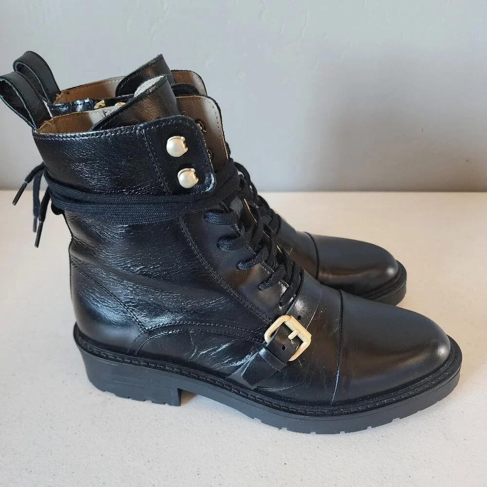 All Saints Combat Boots "LIKE NEW" - Picture 7 of 16